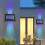 Solar Fence Lights Multi-Color IP65 Outdoor Light 6