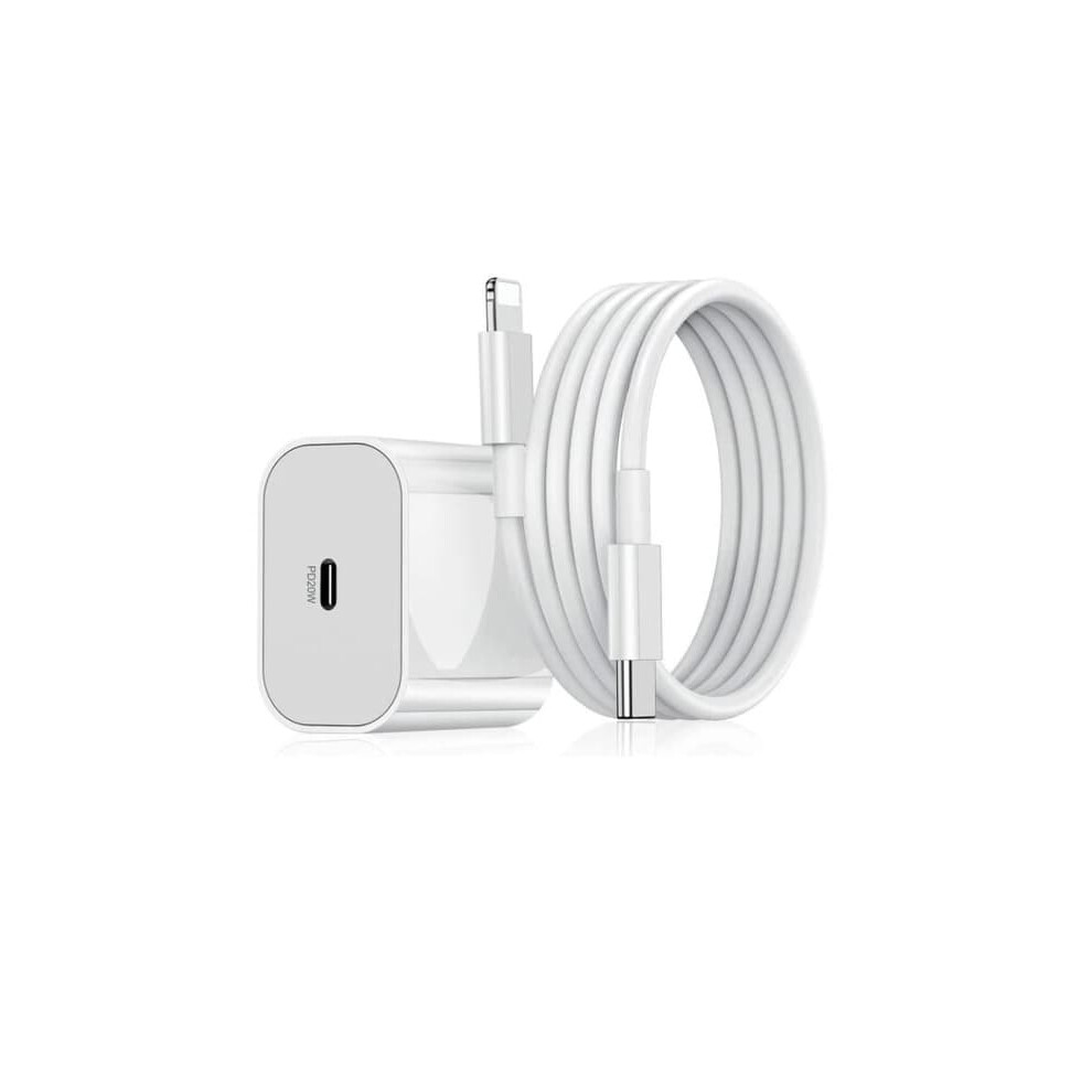 Iphone 20W Usb-C Fast Charger With 2M Cable White 962125819946