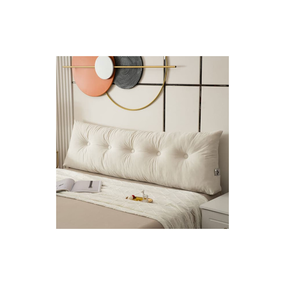 Wedge Pillow for Head Support White 150x40x12cm