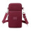 Mordely Schultertasche Handytasche VINYL weinrot 1