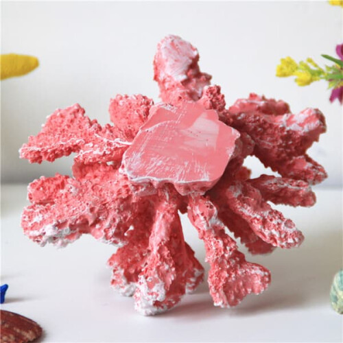Pink Coral Aquarium Decoration 1 Piece 1