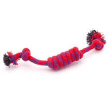 Dog Chew Toy Teething Rope Red Multi-Color