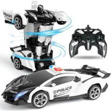 Remote Control Car 1:18 Police Transforming Toy
