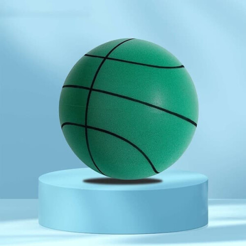 Tyst studsande basketboll GRÖN 18 CM Grön 18 CM