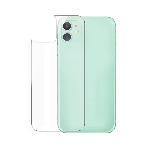Protector de pantalla de vidrio templado para la parte posterior, compatible con iPhone 11.