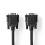 VGA cable nickel-plated 2.0 m black round ABS 1