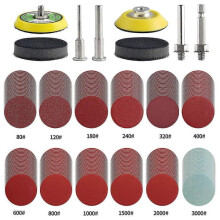 Sanding Paper Discs 2 Inch 50mm 80-3000 Grit 240pcs
