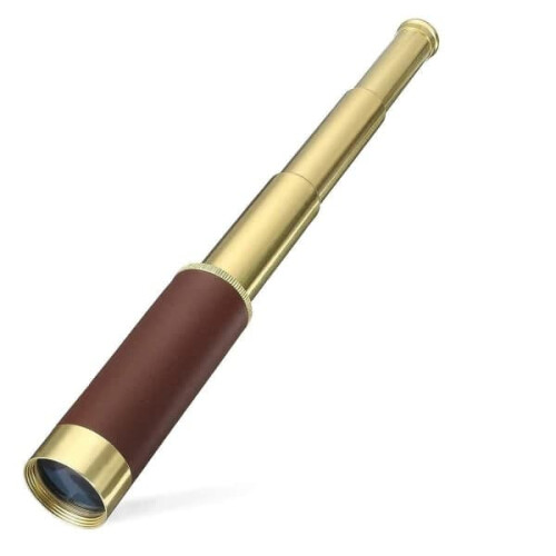 Retro pirate telescope 25x30 foldable monocular