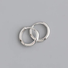 925 Sterling Silver Bohemian Round Ear Clip 6mm