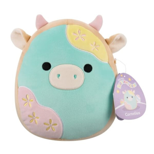 Squishmallows 春季科尼利厄斯奶牛玩偶 19厘米