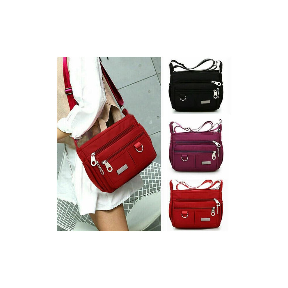 Messenger Cross Body Shoulder Bag Black 962029653035