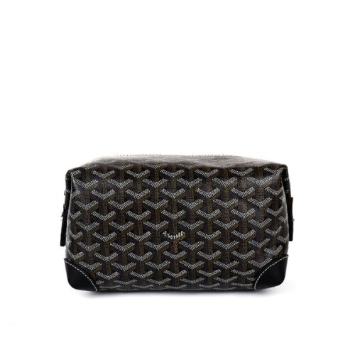 Handheld Toiletry Bag with Dog Tooth Pattern Zipper 1PC