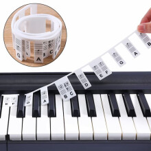 Piano Keyboard Labels Removable 61-Key Multicolor