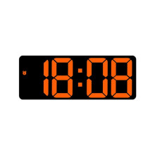 Digital desk clock large display 12/24-hour format