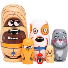Wooden Russian Nesting Dolls Handmade Set