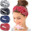Women's boho flower headbands set of 4 1
