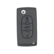 Key Shell for Citroen Peugeot 3-Button Key 2 pcs