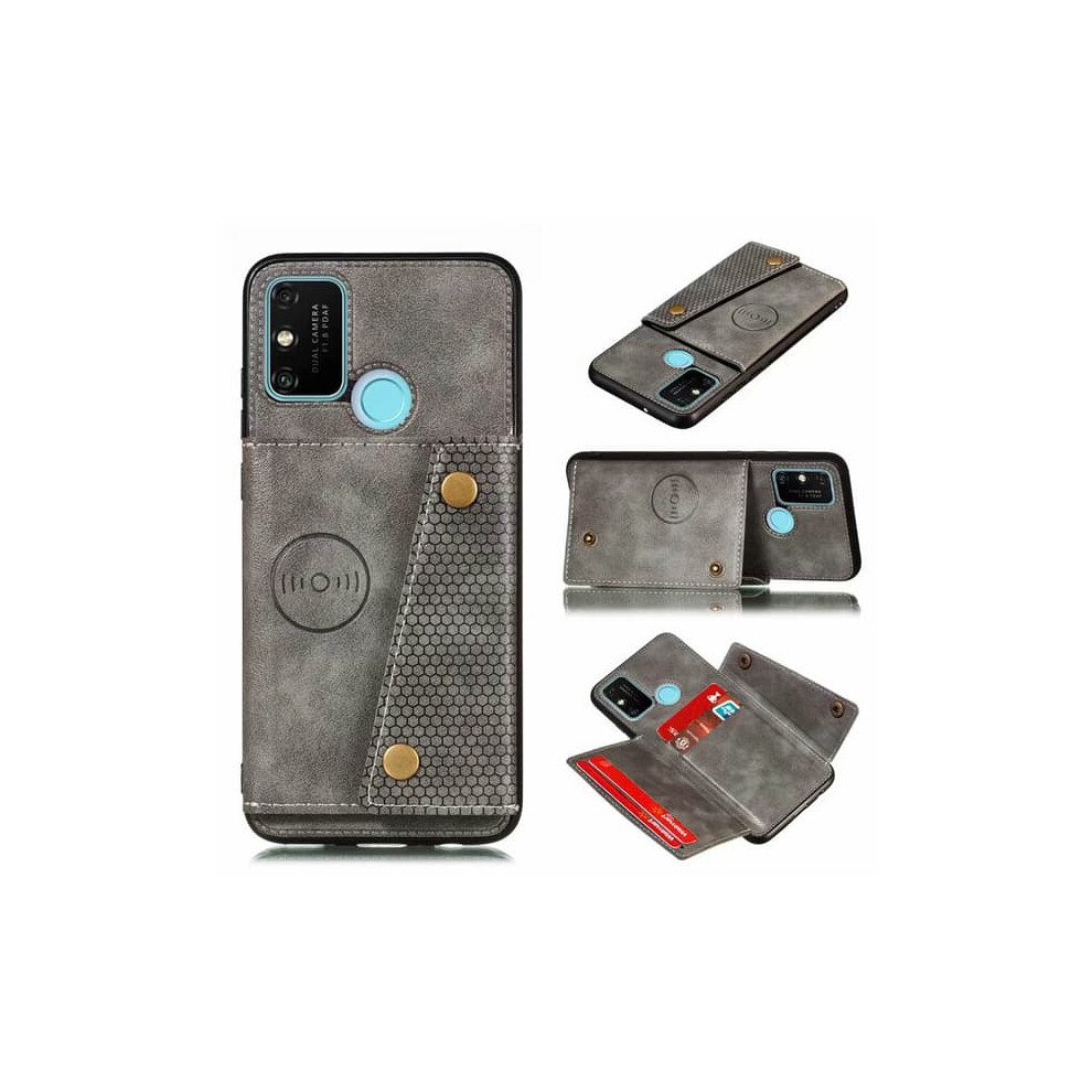 Samsung Galaxy A21s Case With Card Holder Grey 962125839043
