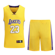 LeBron James basketball jersey set for kids yellow L