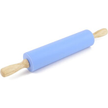 Rolling Pin Non-Stick Silicone with Wooden Handle 30 cm