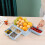 Boîte à fruits rotative à double compartiment de qualité alimentaire 5