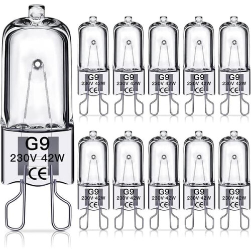 G9 halogén izzók 42W, 230V, 10 db 42W