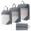 Travel Bag Organizer Set Waterproof 4 Pcs Gray 1