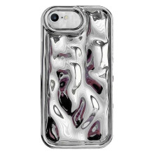 TPU phone case with meteorite texture silver for iPhone SE