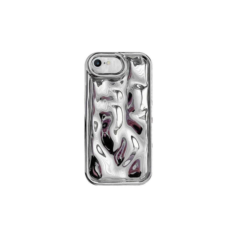 Tpu Phone Case With Meteorite Texture For Iphone Se Silver 962029302735