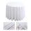 Nappe ronde en polyester, lavable en machine - Blanche 260 cm 1