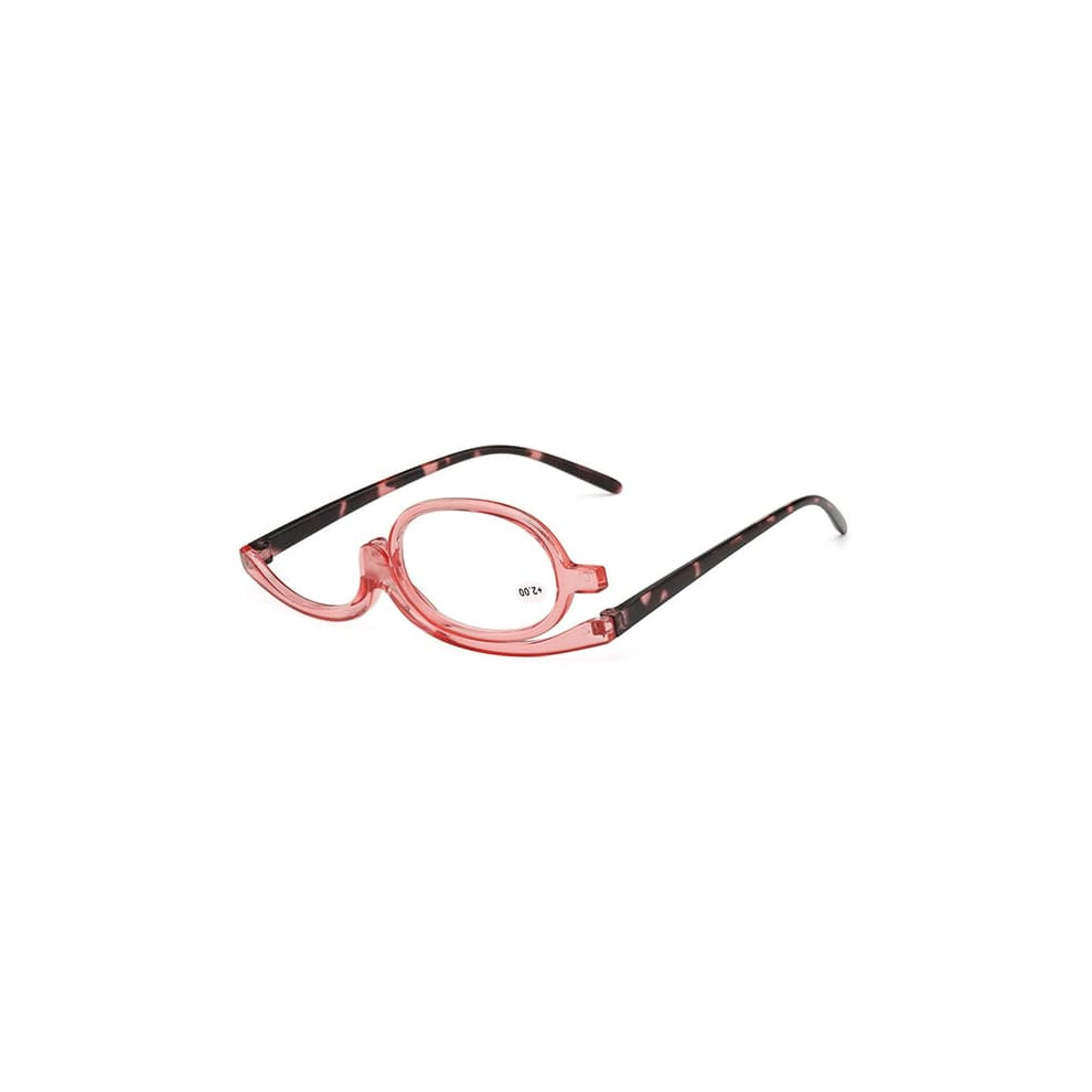 Rotating Makeup Reading Glasses Foldable 1.00 Pink 962125848564
