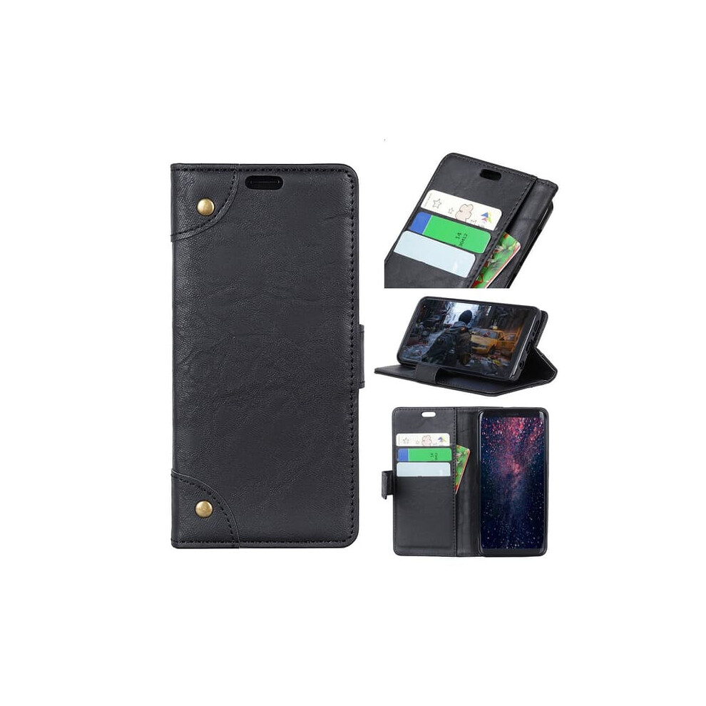 Sony Xperia 10 Plus Retro Wallet Case Black 962125849226