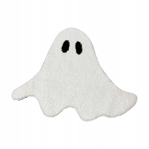 Halloween area rug white bath mat small gothic decoration 1
