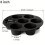 Forma de silicone para muffins, ideal para fritadeira a ar (8 polegadas). 3