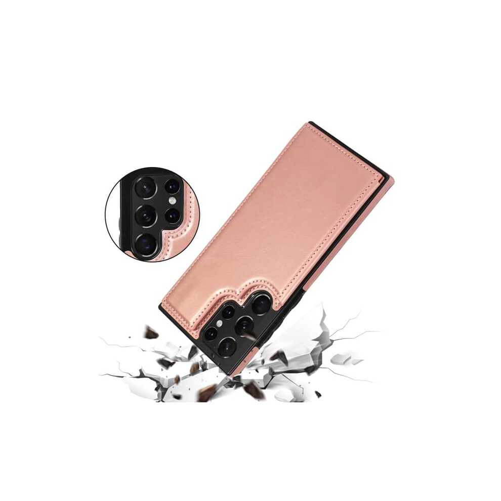 Samsung Galaxy S22 Ultra Case Rose With Card Slot Gold 962125825015