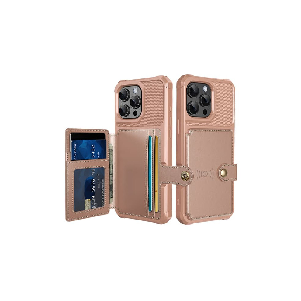 Iphone 16 Pro Max Case With Card Slot Rose Gold 962125840827