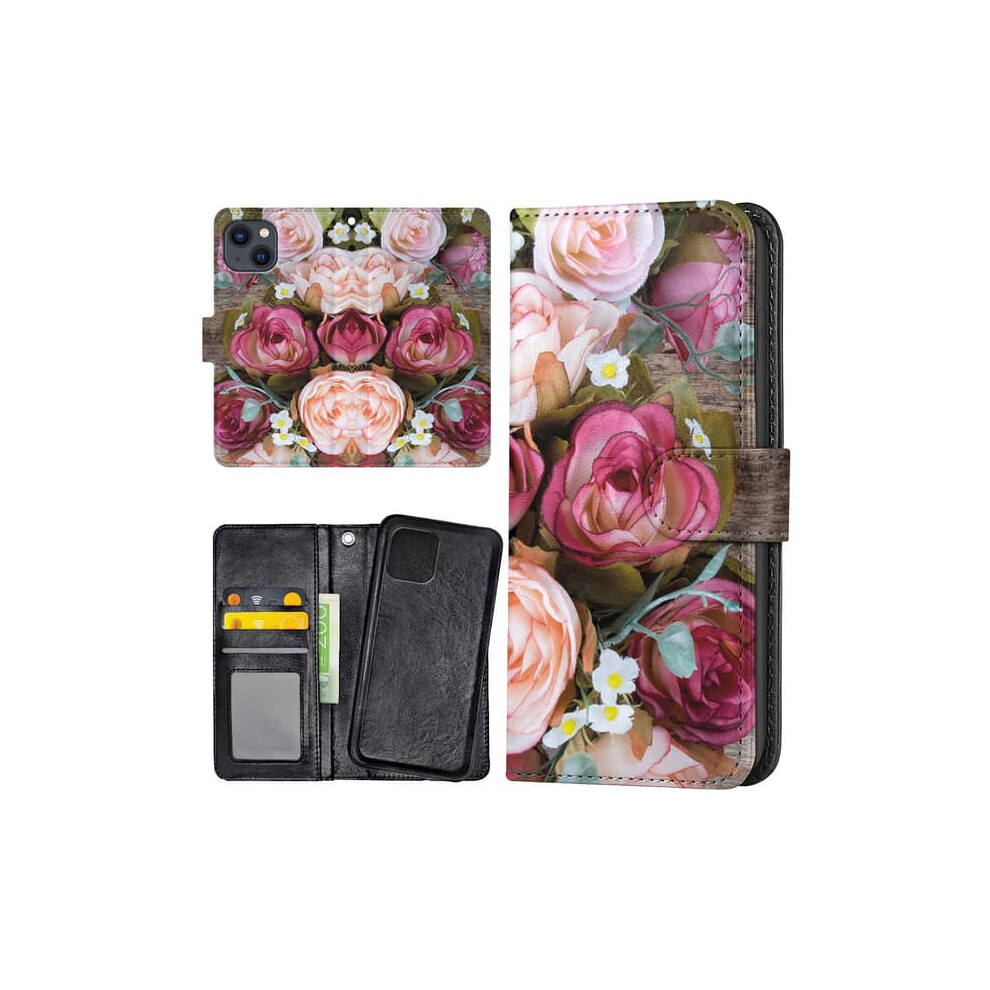 Iphone 15 Wallet Case With Floral Design 962125849844