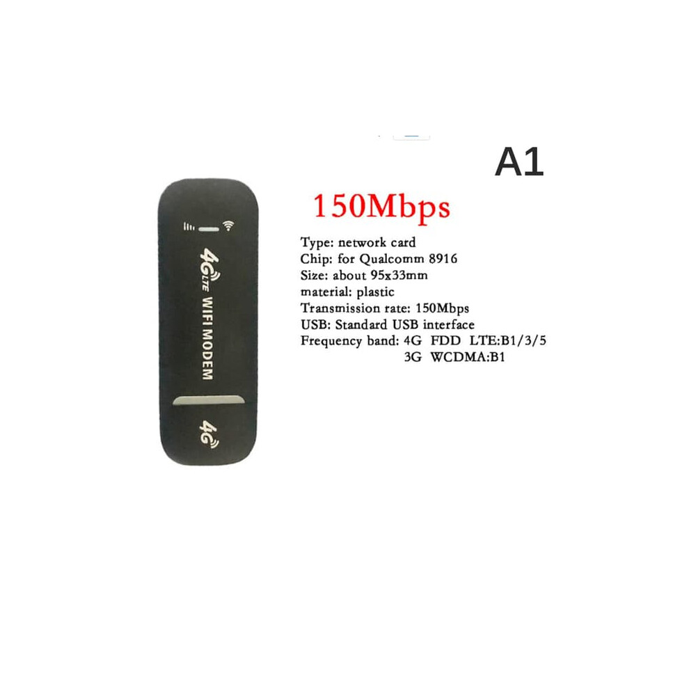 4G Lte Usb Dongle Modem Stick 150 Mbps Black 962029293446