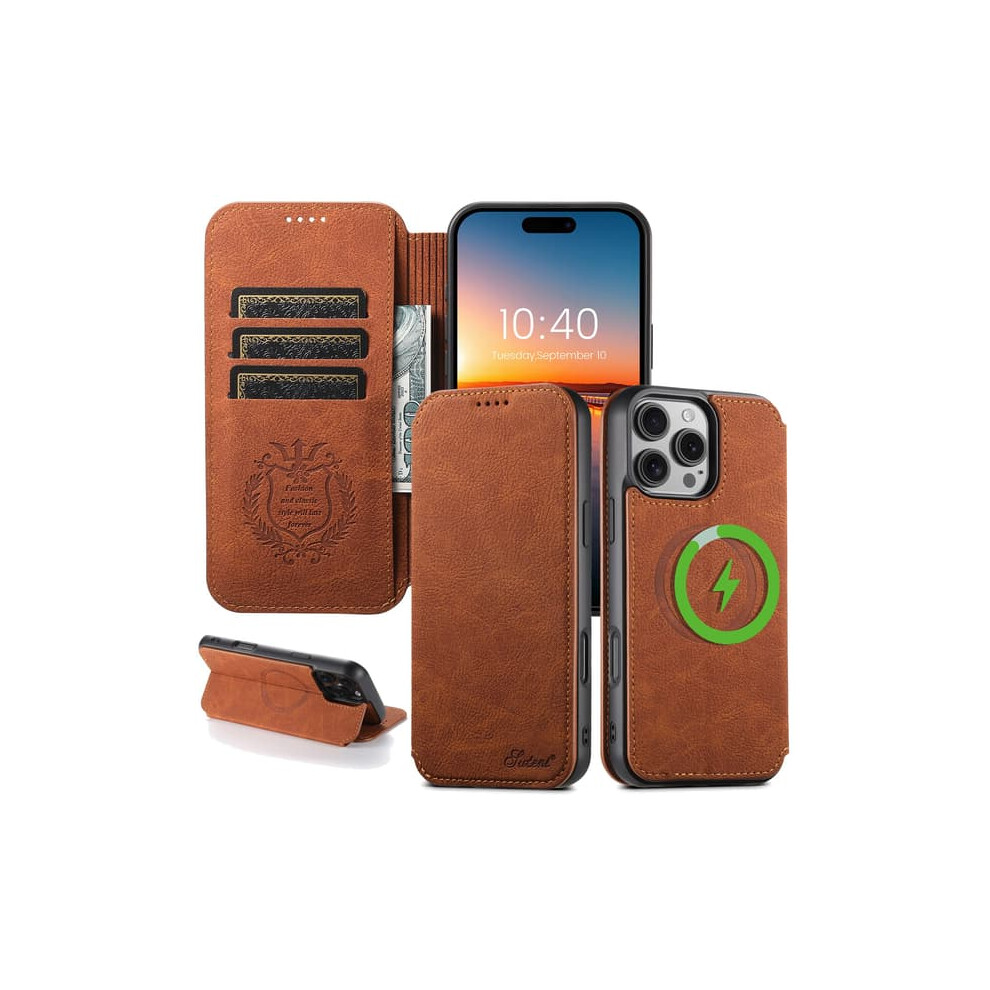Iphone 16 Pro Wallet Case Light Brown 962125840681