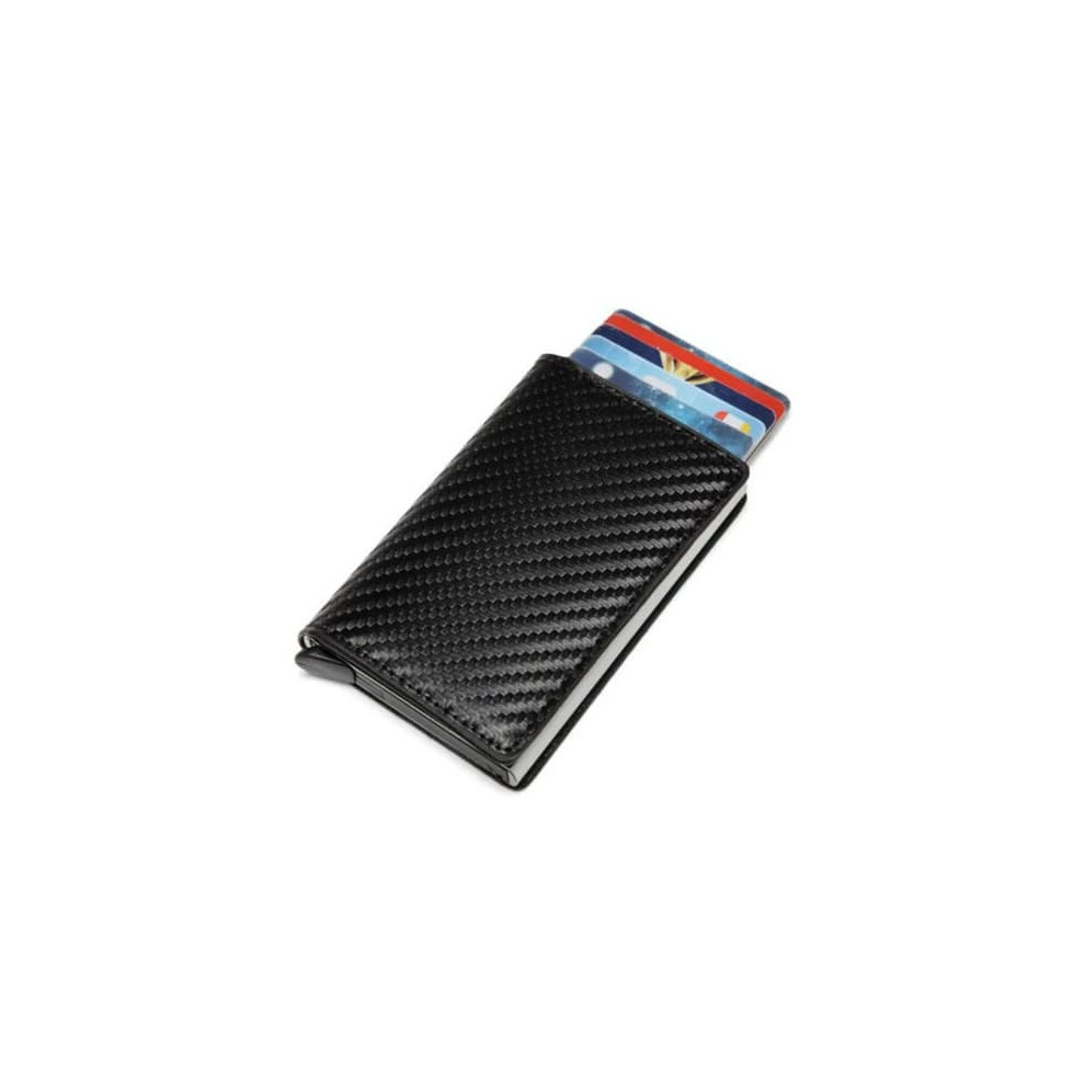 Rfid Aluminum Credit Card Holder Wallet Vintage Leather 962029299790