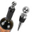 Metalen wijnstopper zilver, 3-pack 6