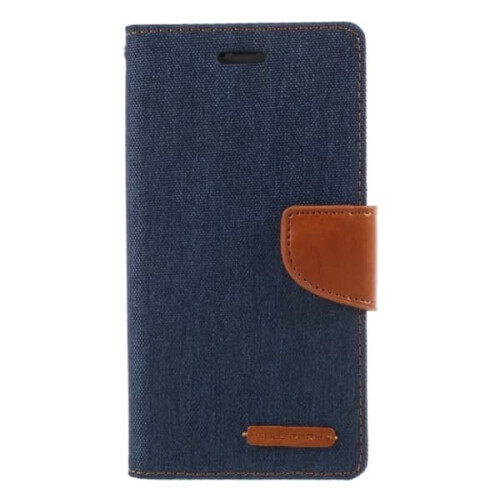 Elegant lommebokdeksel til iPhone X mørkeblå