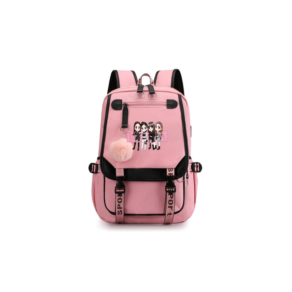 BLACKPINK backpack pink school bag one piece