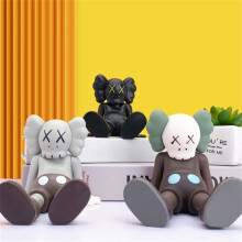 KAWS figure grey action figure model toy