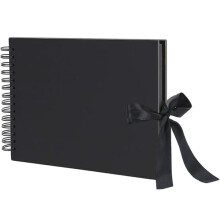A5 DIY scrapbook photo album with spiral binding and black