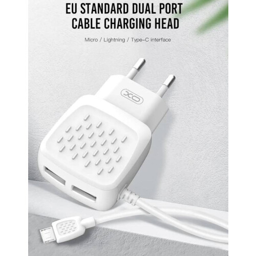Ładowarka ścienna USB z kablem Lightning do iPhone'a, biała 1