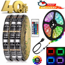 Uudet 1-5M USB LED -nauhat RGB Color5050 -nauha keittiön kaappivalaistukseen 5M:n täysväriset nauhat 5M:n täysvärinen nauhasarja
