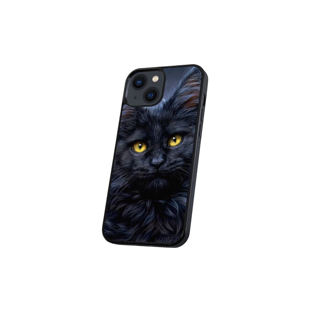 Iphone 13 Mini Case Cat Design Black 962125841664