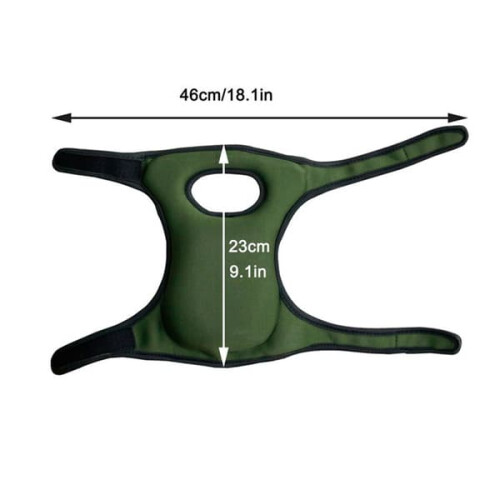 Ginocchiere Mordely per giardinaggio, in morbida schiuma memory, colore verde. 2
