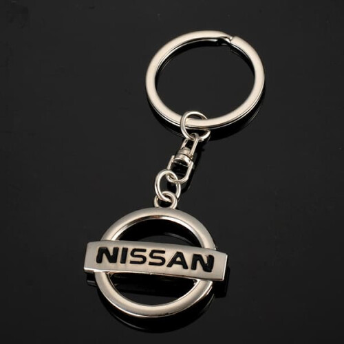 Nissan car key ring silver 1 piece